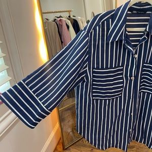 Zara Striped Button Down